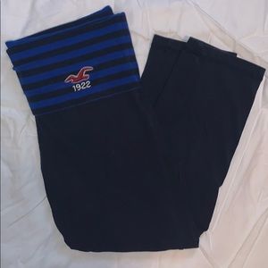 Navy blue hollister cropped leggings